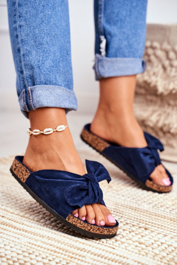 Pantoffels donkerblauw Wendy 2