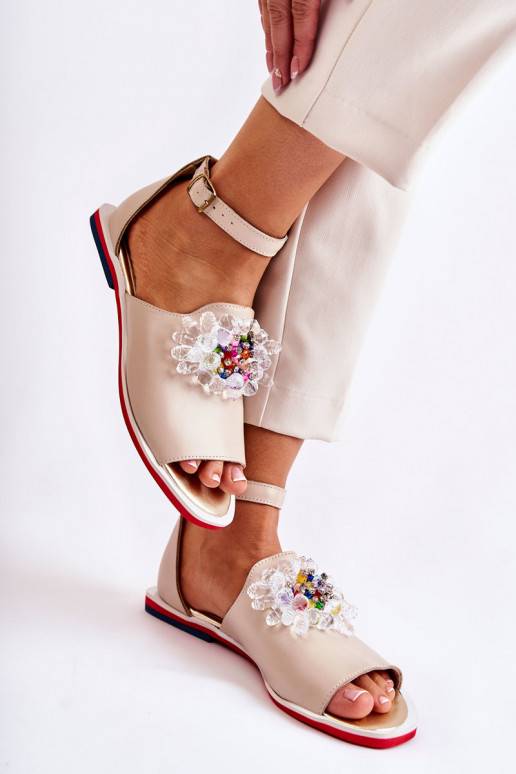 Sandaal met ornamenten Nevassa Sandaal met ornamenten Nevassa