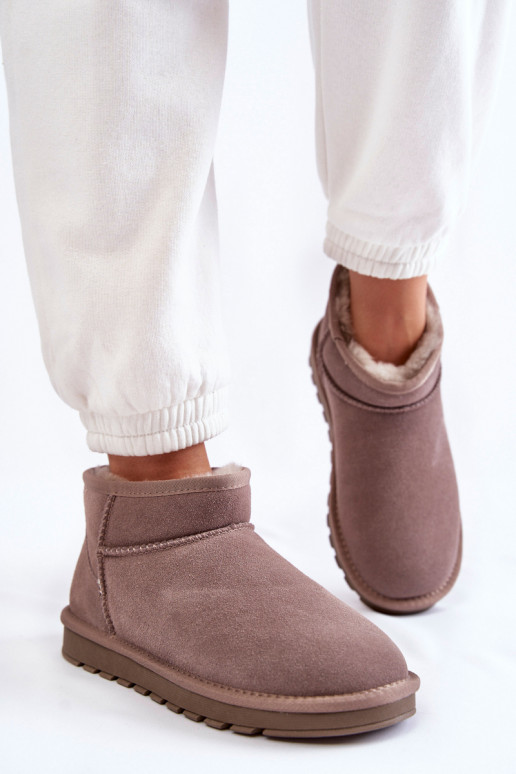 Suède snowboots in de grijze kleur... Suède snowboots in de grijze kleur...