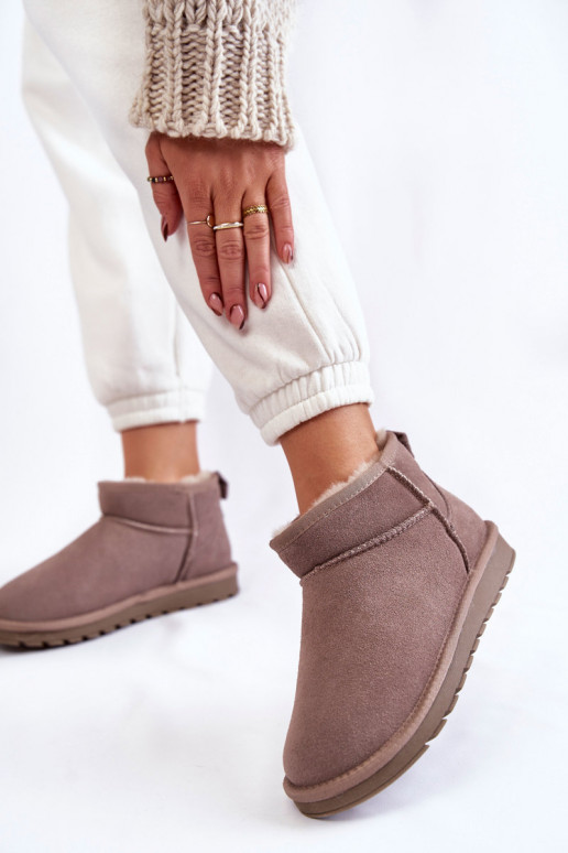 Suède snowboots in de grijze kleur... Suède snowboots in de grijze kleur...