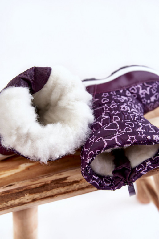 Kindersnowboots in paarse kleur Terra Kindersnowboots in paarse kleur Terra
