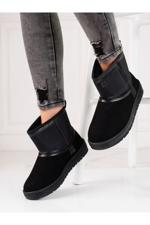 Suede zwarte dames snowboots BIG STAR Suede zwarte dames snowboots BIG STAR