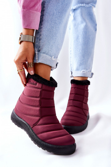 Snowboots Burgund Mezyss