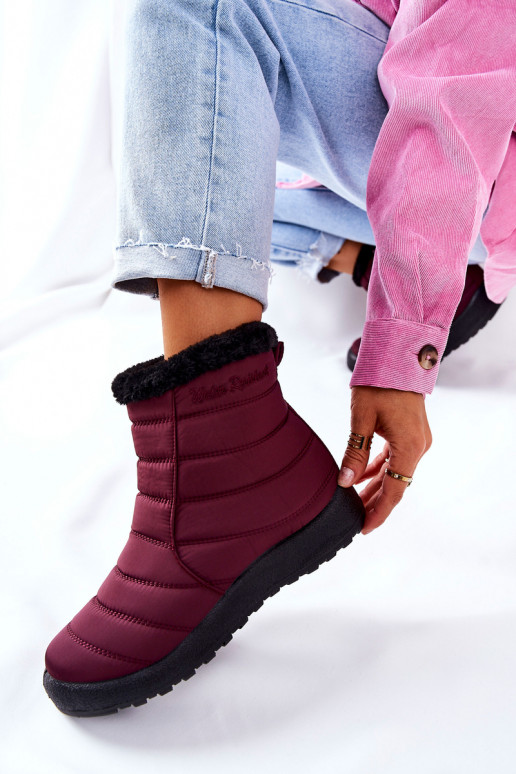 Snowboots Burgund Mezyss Snowboots Burgund Mezyss