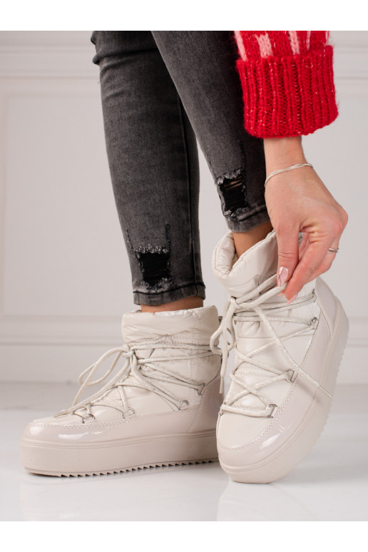 Damessnowboots lichtbeige shelovet