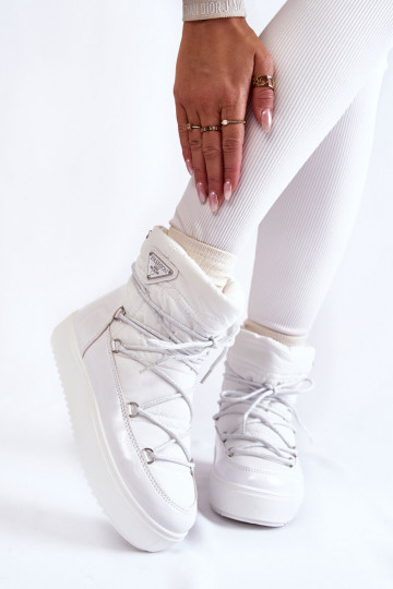 Snowboots met veters in de...