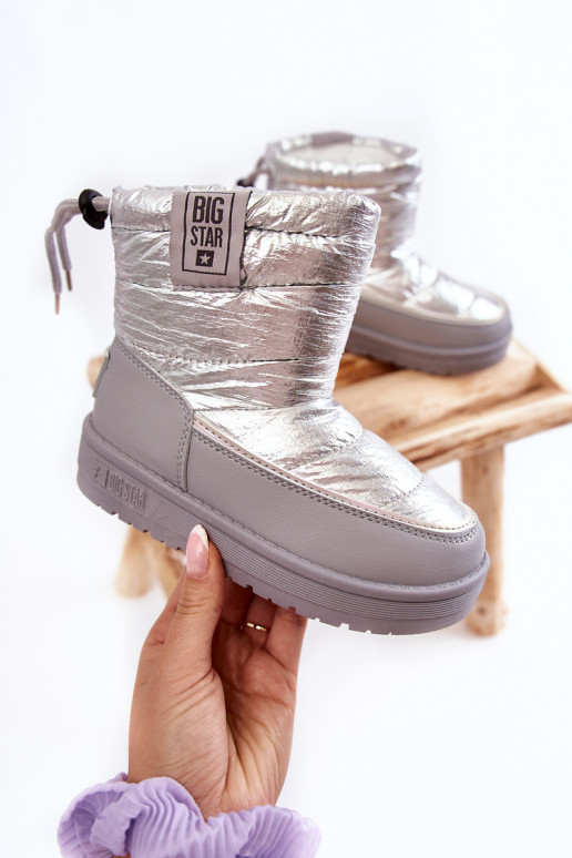 Grijze en zilveren kinder snowboots... Grijze en zilveren kinder snowboots...