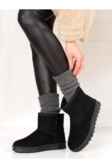 Warme zwarte snowboots...