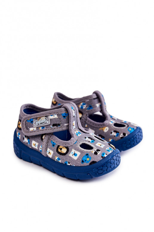 Schoenen/pantoffels Befado grijze kleur
