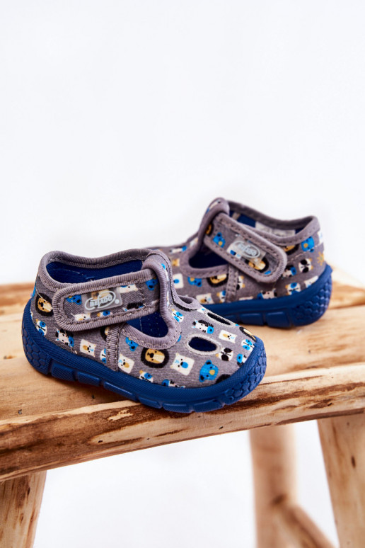 Schoenen/pantoffels Befado grijze kleur Schoenen/pantoffels Befado grijze kleur