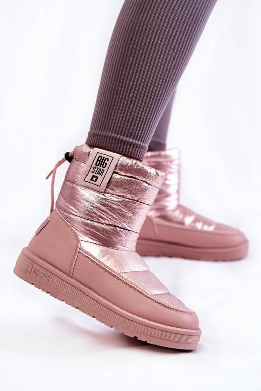 Roze verwarmde snowboots Big Star...