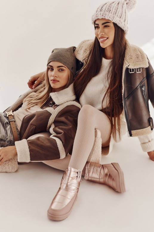 Roze verwarmde snowboots Big Star...