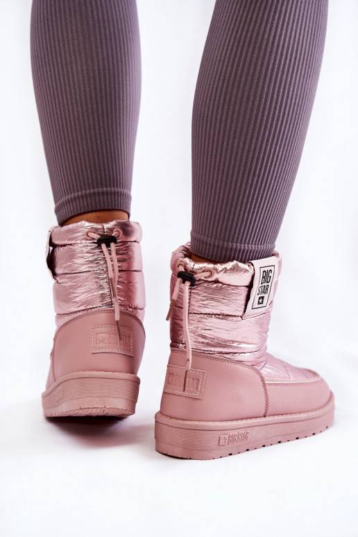 Roze verwarmde snowboots Big Star...