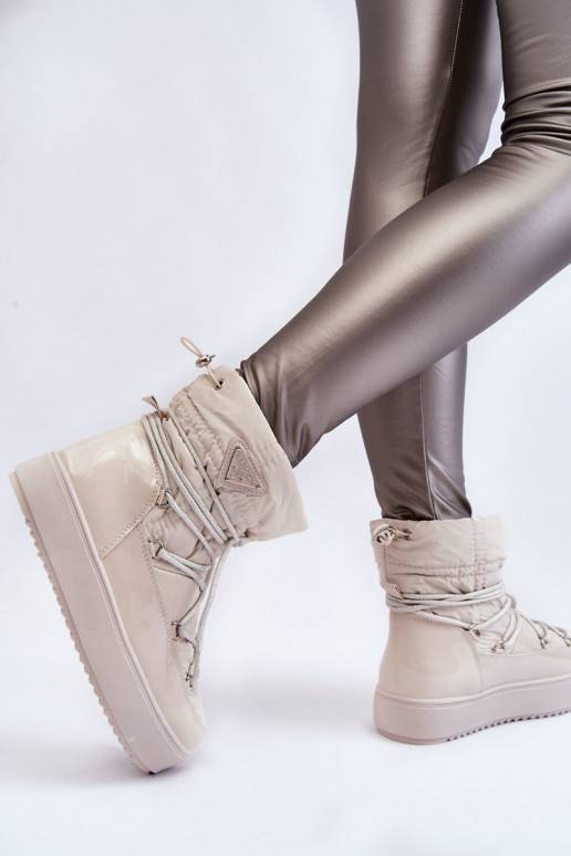 Carrios Ivory verwarmde snowboots met... Carrios Ivory verwarmde snowboots met...