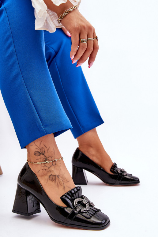 Klassieke zwarte schoenen met hak Mercy Klassieke zwarte schoenen met hak Mercy