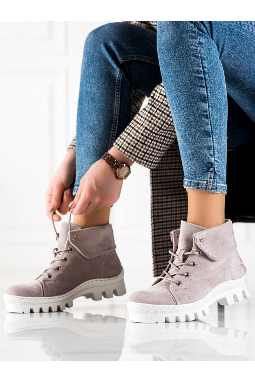 Lichtpaarse dameslaarzen S.Barski Lichtpaarse dameslaarzen S.Barski