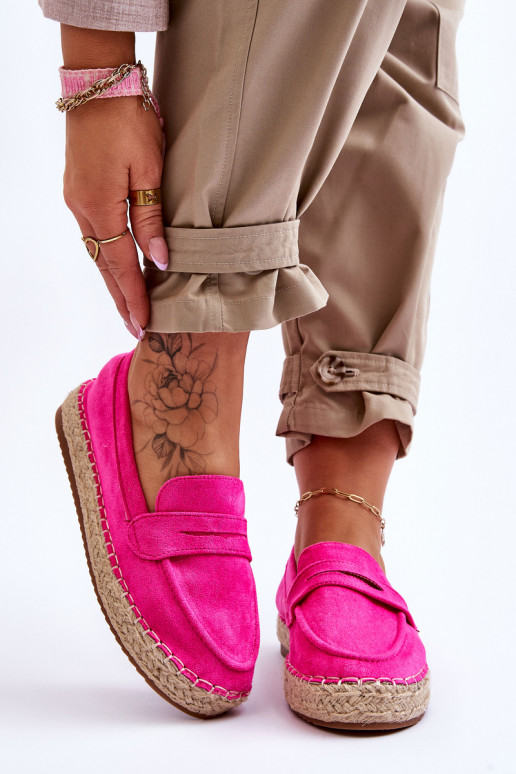 Keyla fel suède espadrilles in roze Keyla fel suède espadrilles in roze