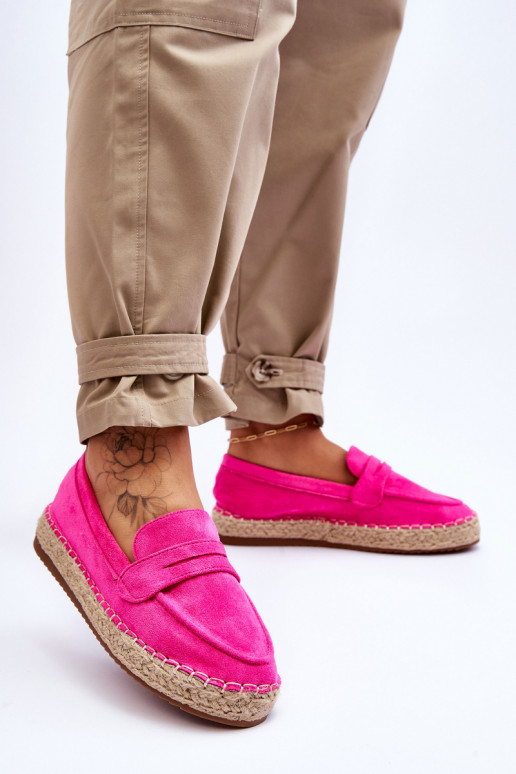 Keyla fel suède espadrilles in roze Keyla fel suède espadrilles in roze