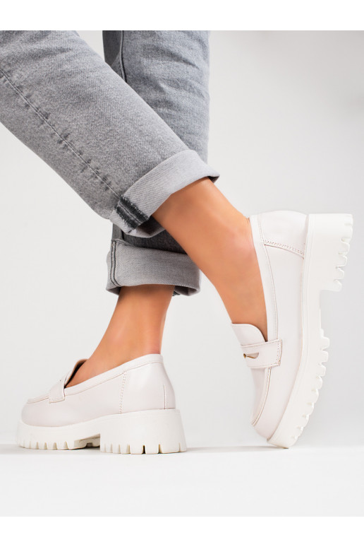 Witte damesschoenen Shelovet met plateau Witte damesschoenen Shelovet met plateau