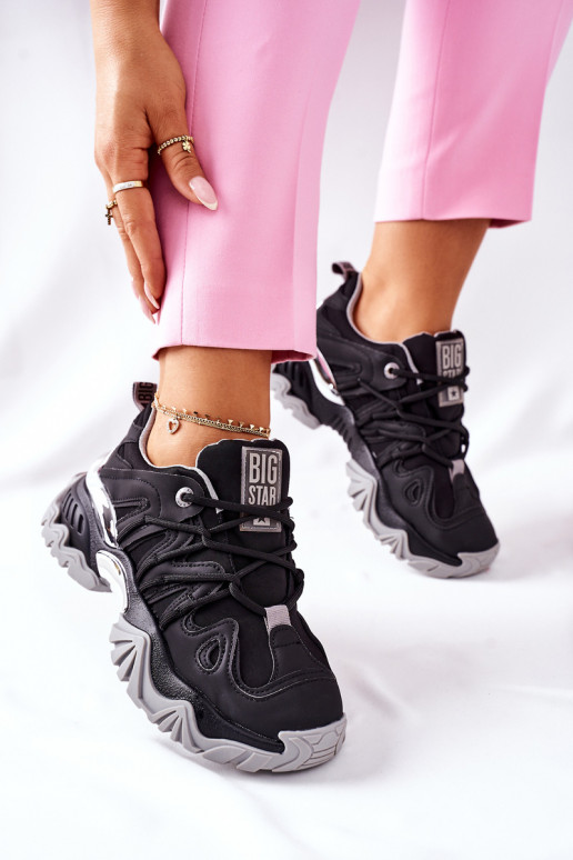 Zwarte sportschoenen Memory Foam Big... Zwarte sportschoenen Memory Foam Big...