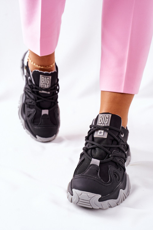 Zwarte sportschoenen Memory Foam Big... Zwarte sportschoenen Memory Foam Big...