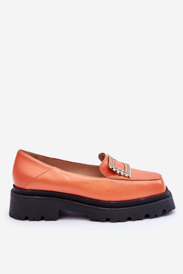 Mocassins oranje kleur Agathe