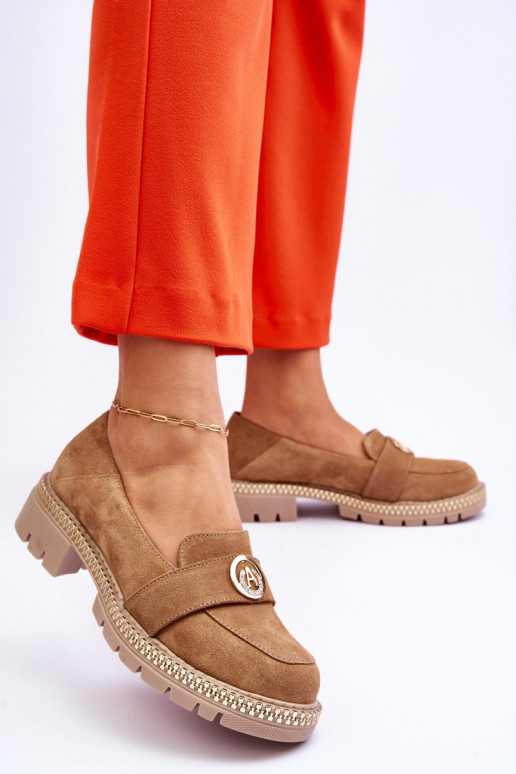 Laverne suède mocassins in beige Laverne suède mocassins in beige