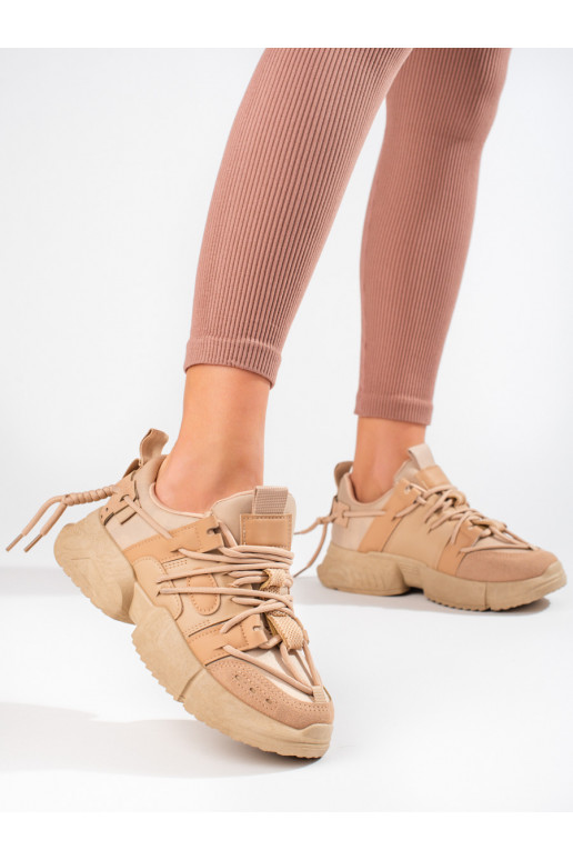 Beige vrijetijdsschoenen Sneakers...
