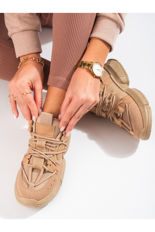 Beige vrijetijdsschoenen Sneakers...