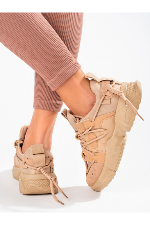 Beige vrijetijdsschoenen Sneakers...
