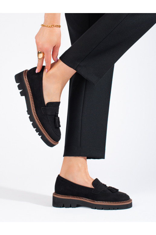 Vinceza zwarte suède mocassins voor... Vinceza zwarte suède mocassins voor...