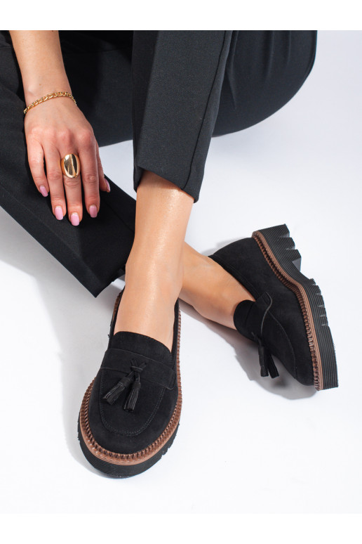 Vinceza zwarte suède mocassins voor... Vinceza zwarte suède mocassins voor...