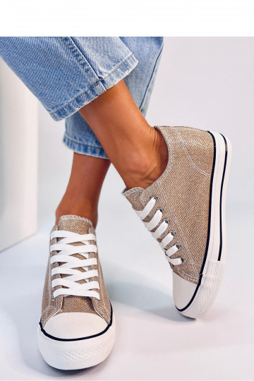 Beige casual platformschoenen