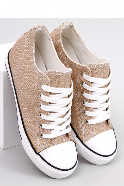 Beige casual platformschoenen