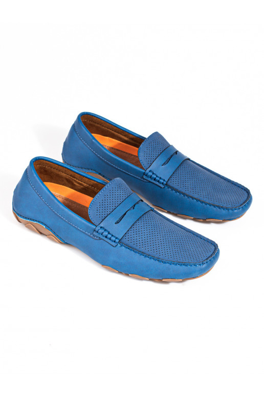 Herenmocassins Shelovet blauwe kleur