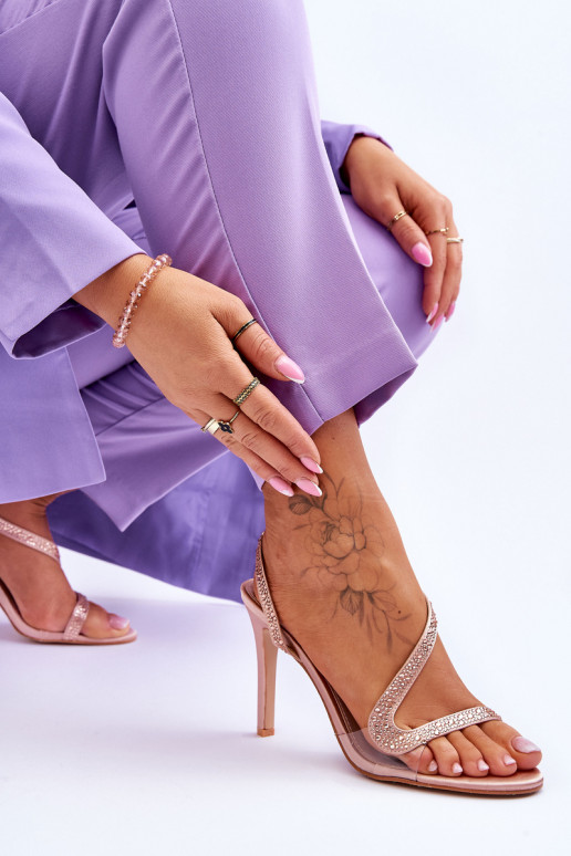 Elegante stijl sandalen met hakken...