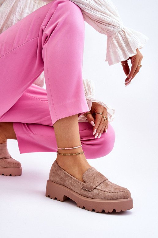 Mocassins van beige suède Corrin Mocassins van beige suède Corrin