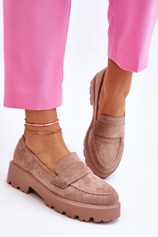 Mocassins van beige suède Corrin Mocassins van beige suède Corrin