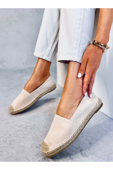 Beige damesespadrilles ZAHN...