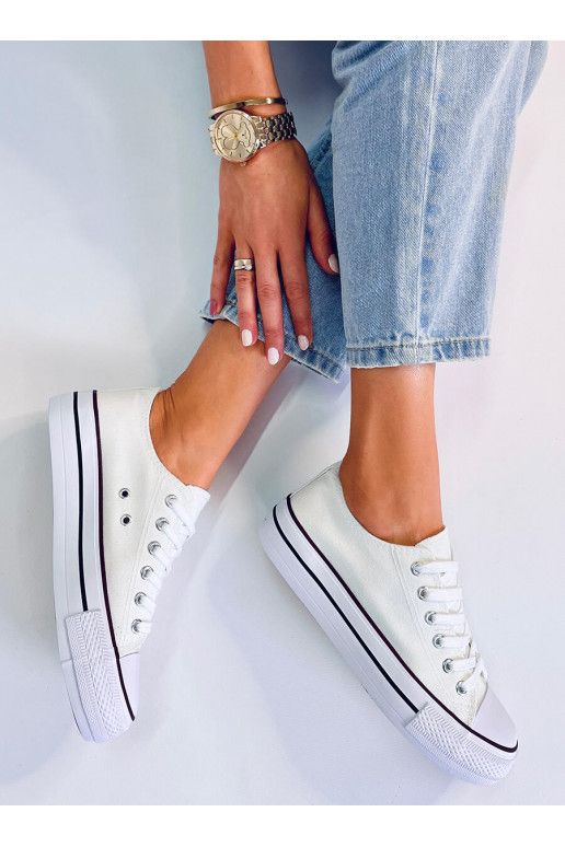 Klassiek model damessneakers FARGIS WIT