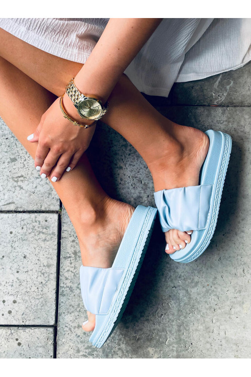 Blauwe pantoffels ATISSA BLAUW