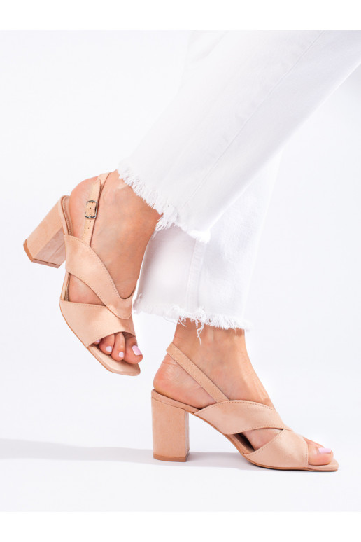 Suède schoenen beige Vinceza