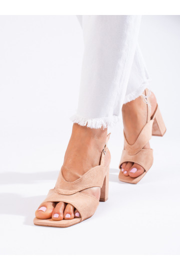 Suède schoenen beige Vinceza 2