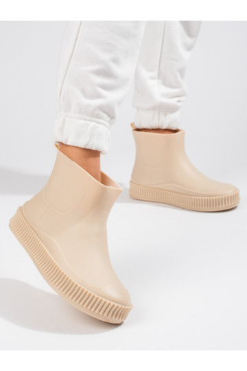 rubberen schoenen beige...