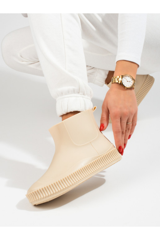 rubberen schoenen beige Shelovet rubberen schoenen beige Shelovet