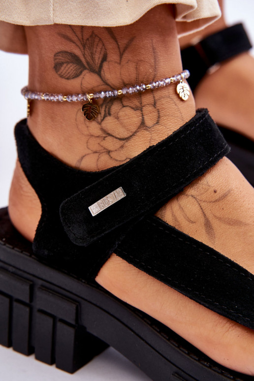 Comfortabele suède sandalen Big Star... Comfortabele suède sandalen Big Star...