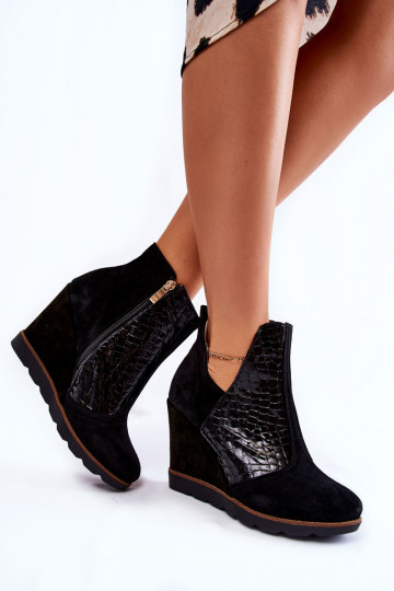 Suede Laarzen met plateau...