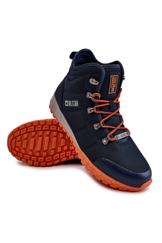 Donkerblauwe Memory Foam Big Star...