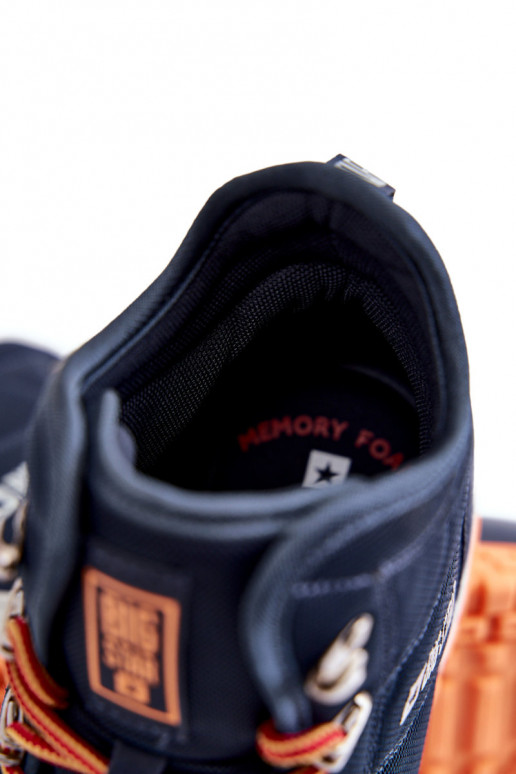 Donkerblauwe Memory Foam Big Star...