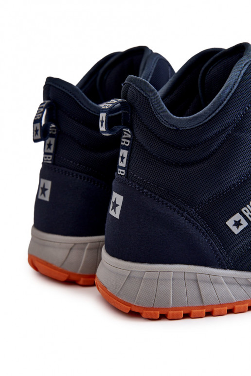 Donkerblauwe Memory Foam Big Star...